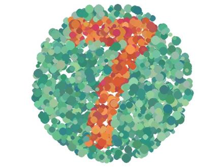 Online color perception test